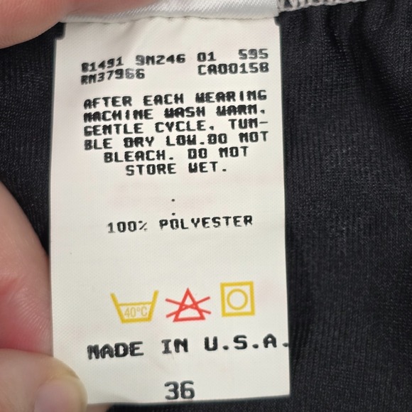 Vintage Nike Mens Swim Briefs Polyester 36 Racing Competition 90s Swoosh Unlined - Picture 4 of 10